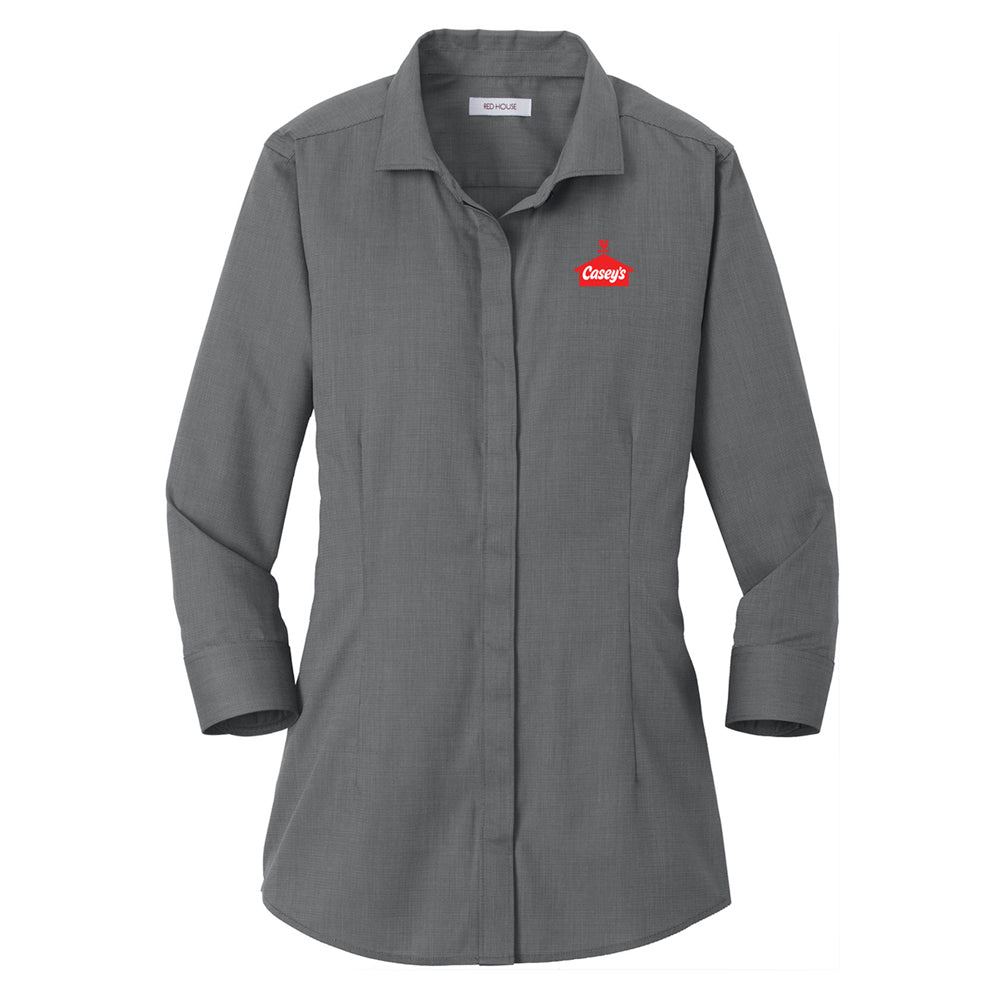 Red House® Ladies 3/4-Sleeve Nailhead Non-Iron Shirt