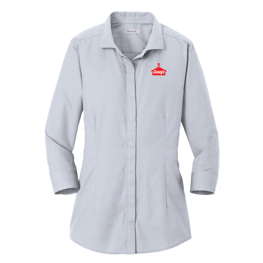 Red House® Ladies 3/4-Sleeve Nailhead Non-Iron Shirt