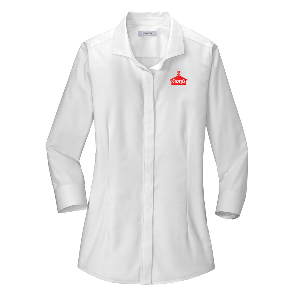 Red House® Ladies 3/4-Sleeve Nailhead Non-Iron Shirt