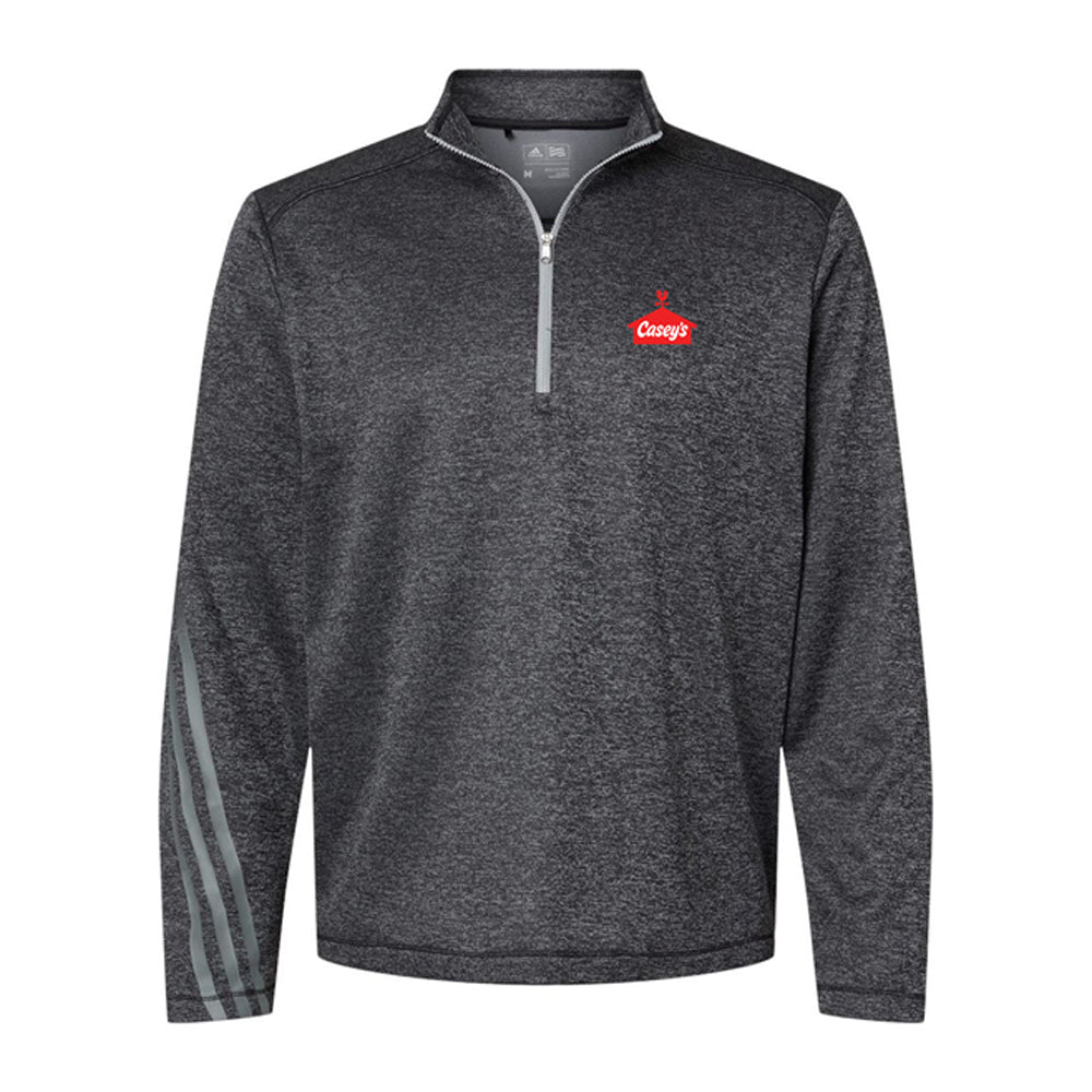 Adidas Brushed Terry Heathered Quarter-Zip Pullover
