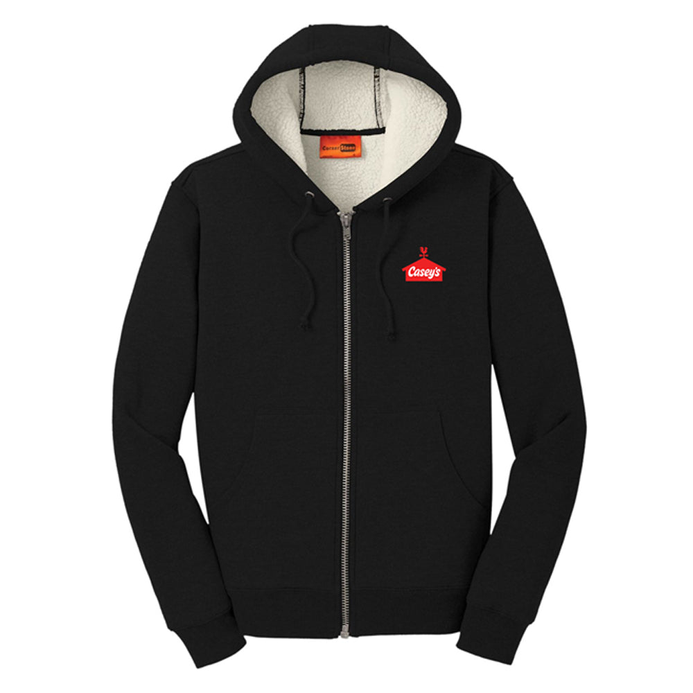 CornerStone® Heavyweight Sherpa-Lined Hooded Fleece Jacket