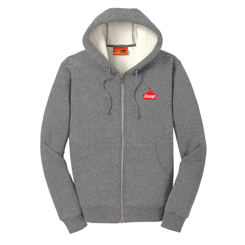 CornerStone® Heavyweight Sherpa-Lined Hooded Fleece Jacket