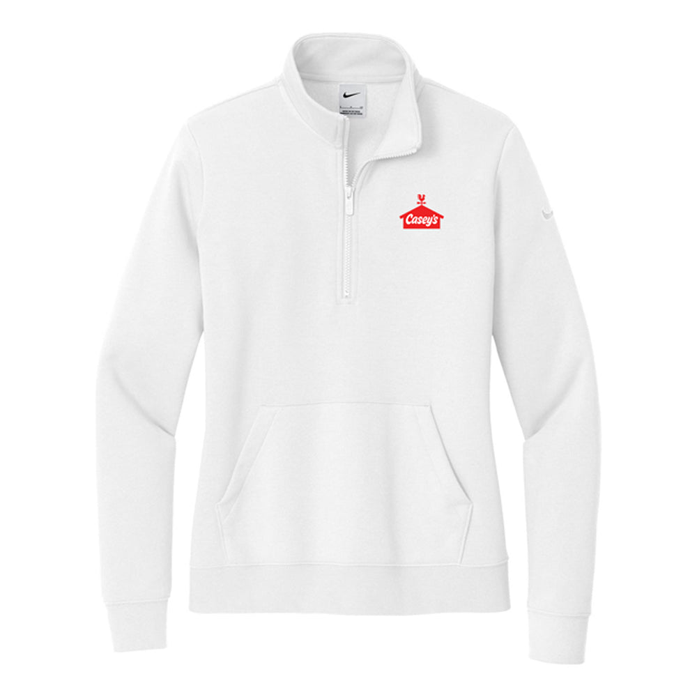 Nike Ladies Club Fleece Sleeve Swoosh 1/2-Zip