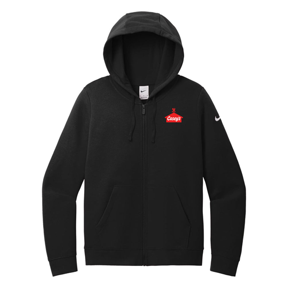 Nike Ladies Club Fleece Sleeve Swoosh Full-Zip Hoodie