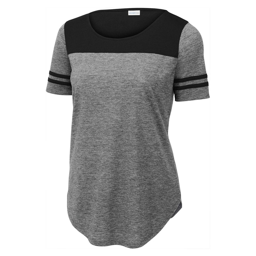 Sport-Tek ® Ladies PosiCharge ® Tri-Blend Wicking Fan Tee