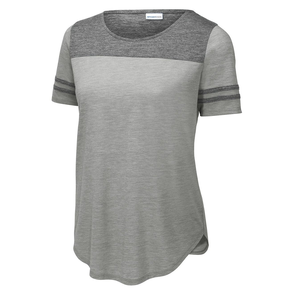 Sport-Tek ® Ladies PosiCharge ® Tri-Blend Wicking Fan Tee