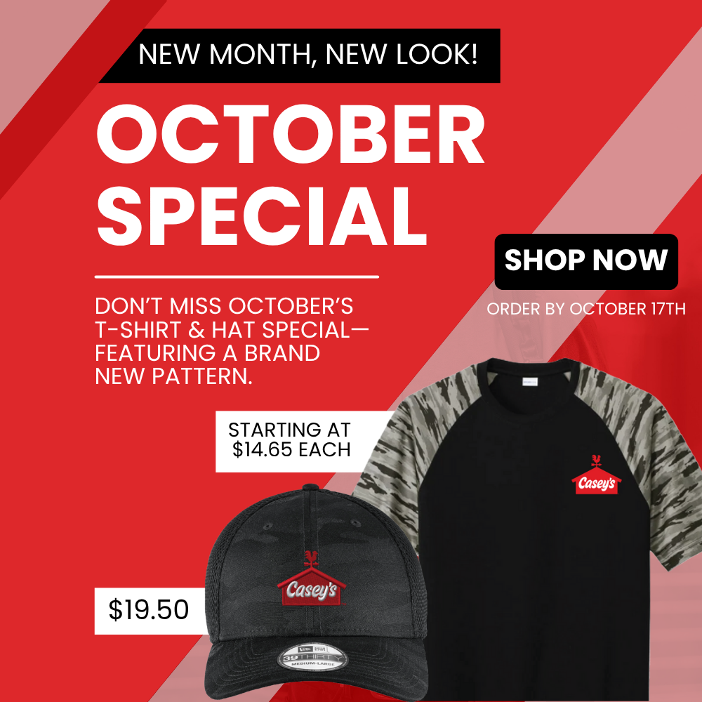 October Specials - CAMO FEATURE