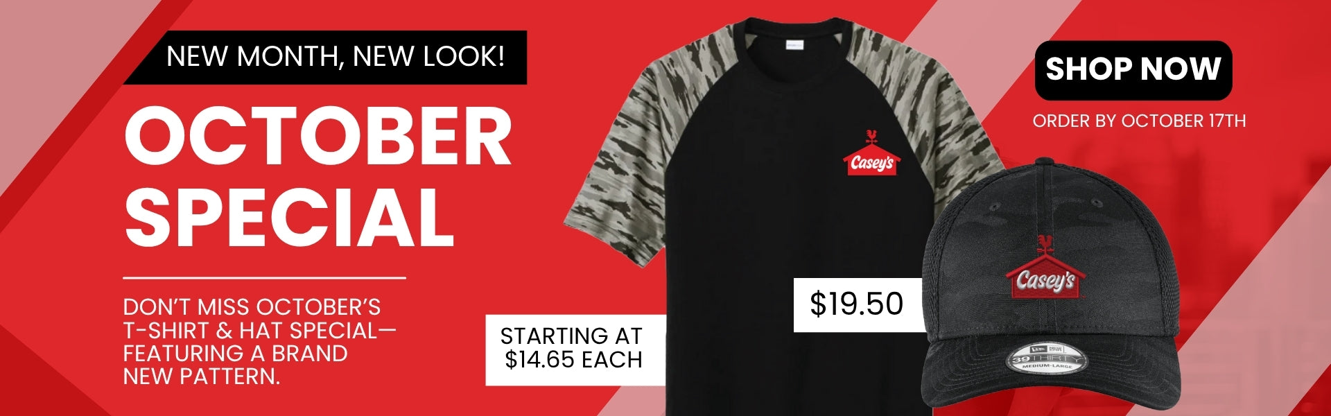 October Specials - CAMO FEATURE