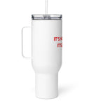 Travel mug with a handle